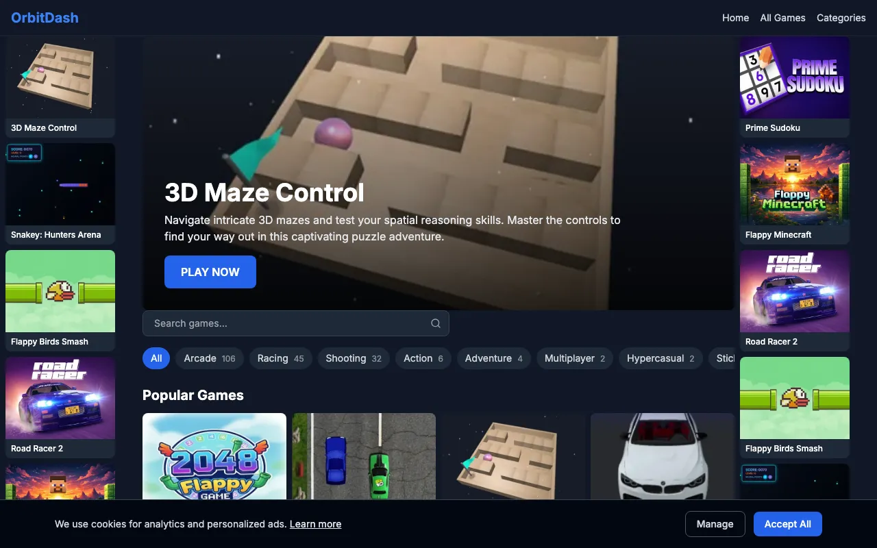 OrbitDash Live preview